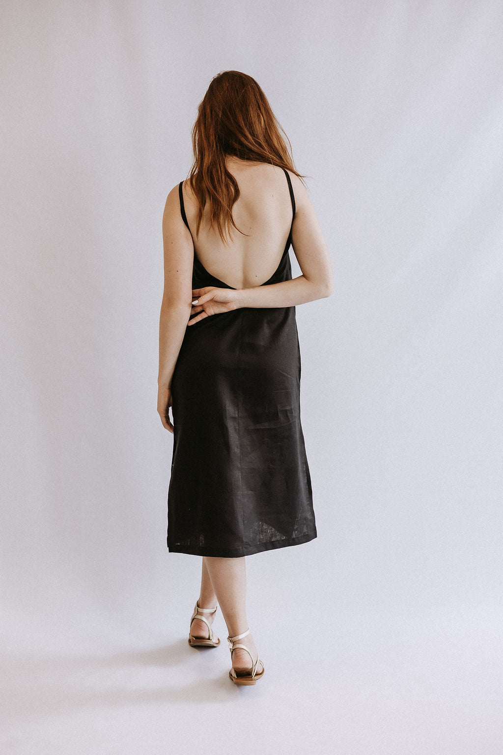 Low Back Midi Dress