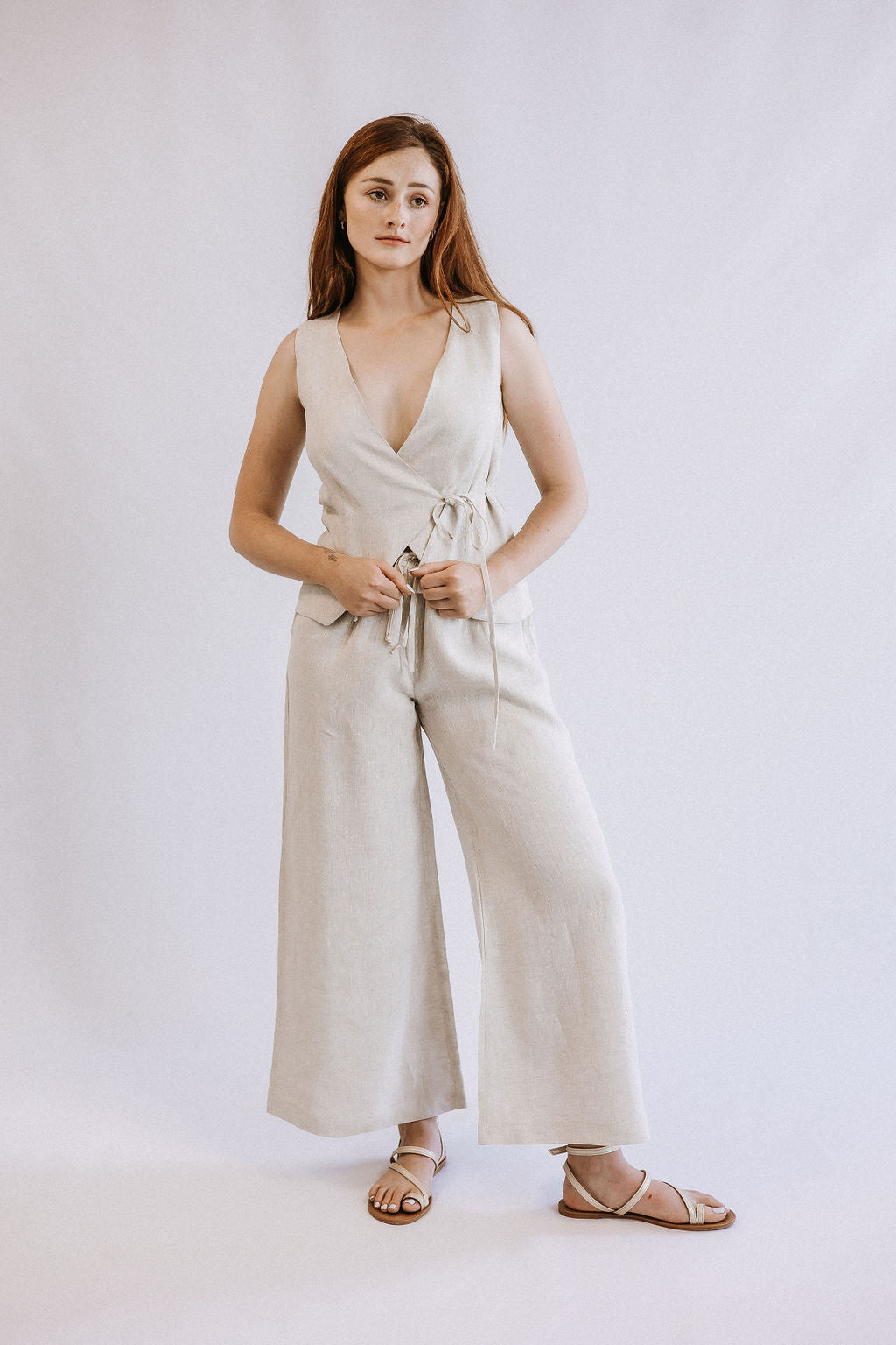 Elasticated Wide Leg Pants